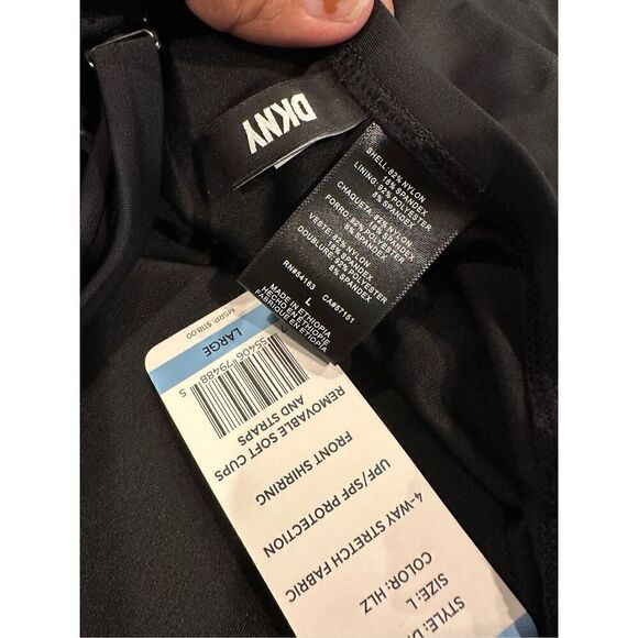 DKNY Ladies Swimsuit in Bandeau Maillot - Picture 6 of 7